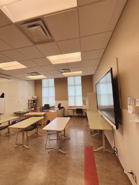 A classroom at CASA House.