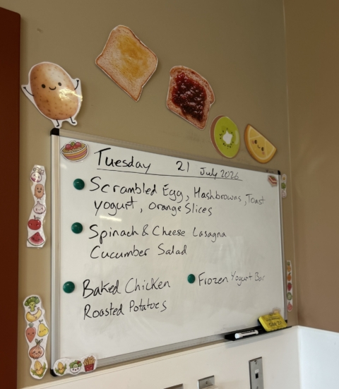 A CASA House menu for Tuesday, July 21, 2026